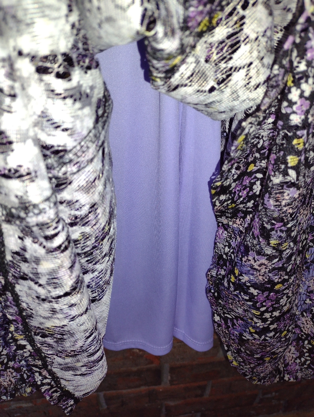 Danny & Nicole Fit&Flare Dress Size 18 Floral Lace Sleeveless Lavender Lined NWT - Picture 5 of 6